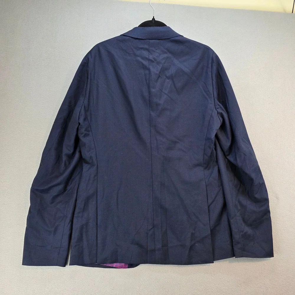 Indochino Mens Navy Blue Wool Blazer Sport Coat Jacket Yaletown 50 Men's size 41